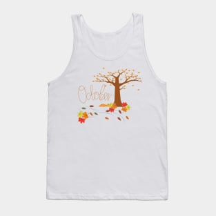 october the best autumn season Tank Top